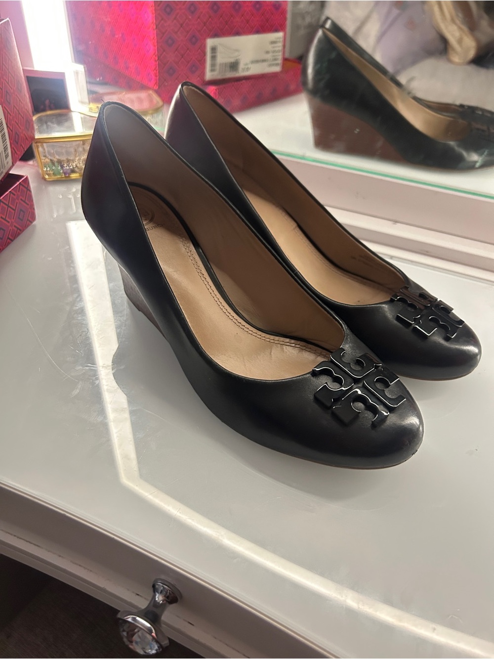 Tory Burch Lowell Wedge Pumps